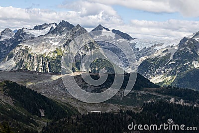 Beautiful view on Elfin Lakes hike Stock Photo