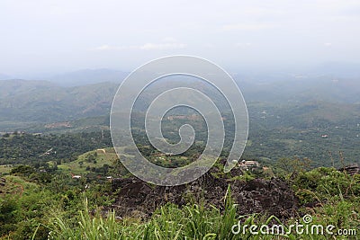 View from Haputhale in the morning time Stock Photo