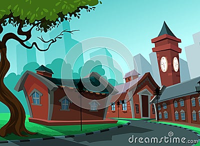 Beautiful view of homes Stock Photo