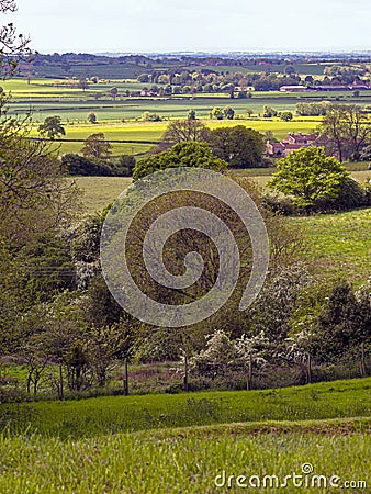 Beautiful view from the Howardian Hills, North Yorkshire, England Stock Photo