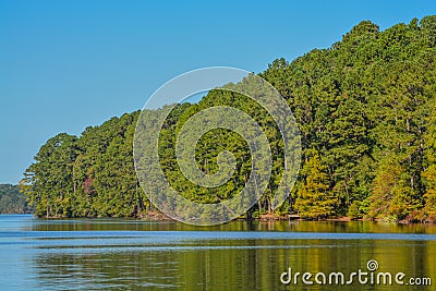 Beautiful view of Lake Claiborne State Park, in Homer, Claiborne Parish, Louisiana Stock Photo