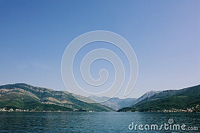 Beautiful view of landscape in Montenegro. Kotor Bay Stock Photo