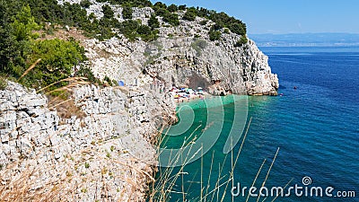 Beautiful view of Maslenica in Posedarje, Croatia Stock Photo