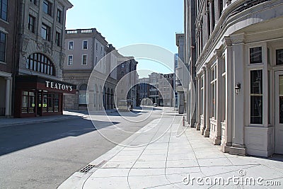 Beautiful view of one of studious of Paramount Pictures. Editorial Stock Photo
