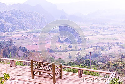 Beautiful View of Phu Langka National Park Stock Photo