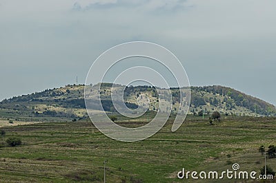 Beautiful view of Plana mountain with peak Manastirishte and glade Stock Photo