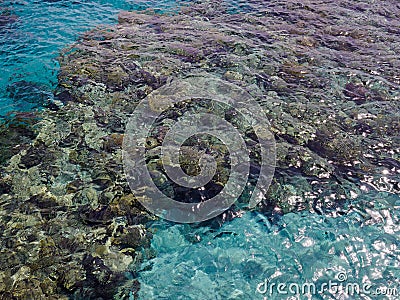 Beautiful view of The Red Sea Eilat - famous resort city on the red sea in Israel Stock Photo