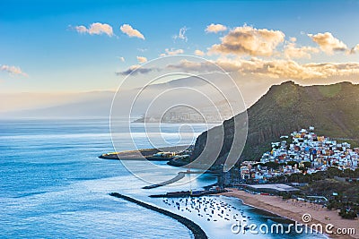 Beautiful view on San Andres near Santa Cruz de Tenerife in the Stock Photo