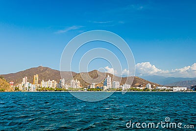 Beautiful view of Santa Marta, Colombia Stock Photo