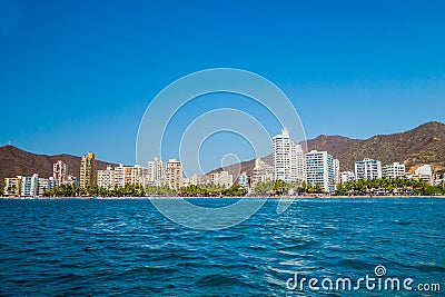 Beautiful view of Santa Marta, Colombia Stock Photo