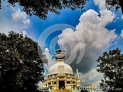 Shanti Stupa Bhubaneswar Stock Photo
