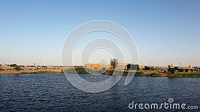 Beautiful view of small lake in a nice day Stock Photo