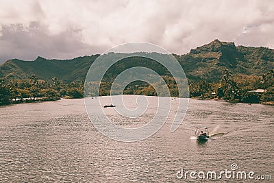 Beautiful view of spectacular Na Pali coast Editorial Stock Photo