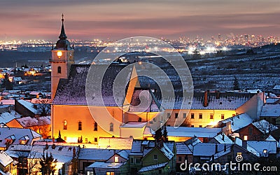 Beautiful view in Svaty Jur, Slovakia Stock Photo