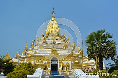 Beautiful view of the Swe Taw Myat Pagoda in Yangon, Myanmar Stock Photo
