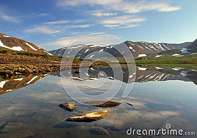 Beautiful view of Ural mountains Stock Photo