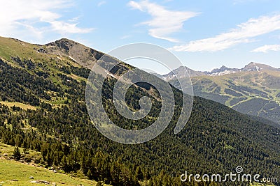 View of the valley of Ransol, canillo, Andorra Stock Photo