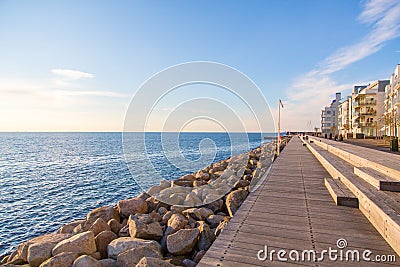 Beautiful view of the Vastra Hamnen (The Western Harbour) in Malmo Stock Photo