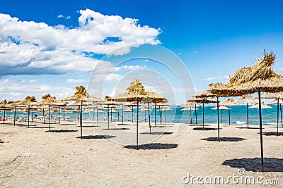 Beautiful view of Villa Arapya beach in Burgas, Bulgaria Stock Photo