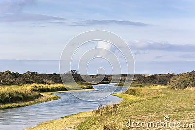 Beautiful view on the Waterleidingduinen, a coastal dunes area in the neighbourhood of Amsterdam Stock Photo