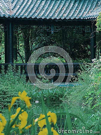 beautiful view of Wuhan garden expo park Stock Photo