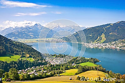 Beautiful view of Zell am See, Austria Stock Photo