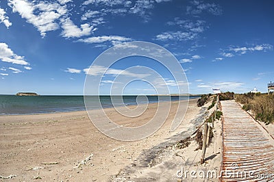 Landscape in the Valdes Peninsula Stock Photo