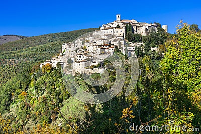 Beautiful villages of Italy - Labro Stock Photo