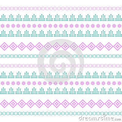 Beautiful wall paper embroidery pattern for home decor Vector Illustration
