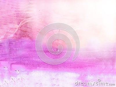 Beautiful watercolor background in soft pink Stock Photo