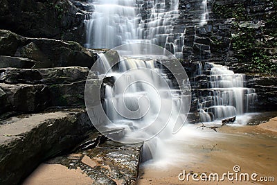Beautiful Waterfall Stock Photo