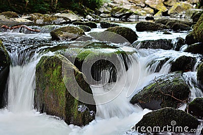 Beautiful waterfall Stock Photo