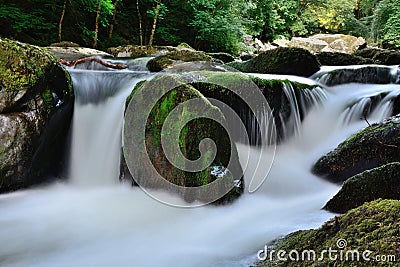 Beautiful waterfall Stock Photo