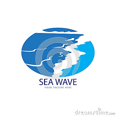 Beautiful wave logo Vector Illustration