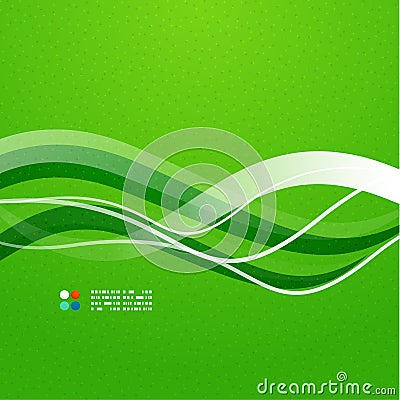 Beautiful wave modern template Vector Illustration