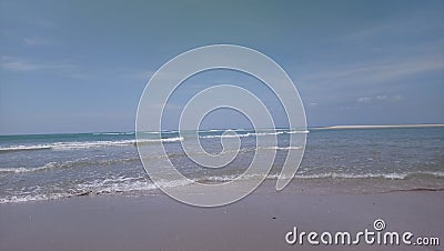 Beautiful waves at ram sethu rameswaram india. Stock Photo