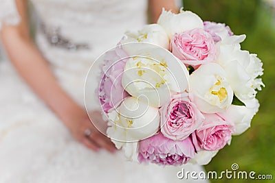 Beautiful wedding bouquet Stock Photo