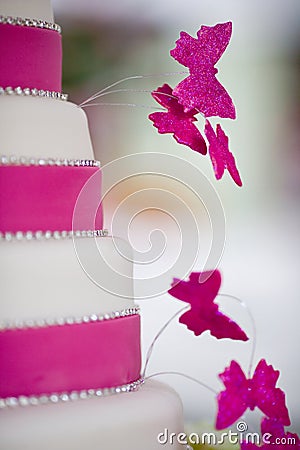 Beautiful wedding cake Stock Photo