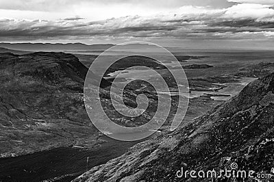 Beautiful Wester Ross mountains and Loch Torridon, Scotland, UK Stock Photo