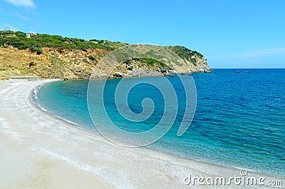 Beautiful wild beach Stock Photo