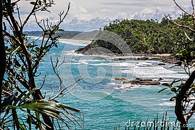 Beautiful wild coastline at Itacare, Bahia, Brazil. South America Stock Photo