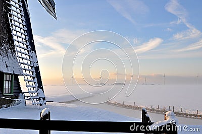 Beautiful winter in Holland Stock Photo