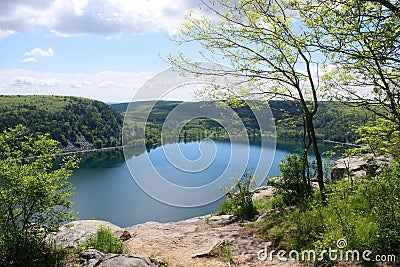 Beautiful Wisconsin late spring nature background Stock Photo