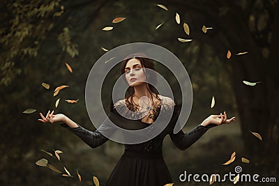 A beautiful witch Stock Photo