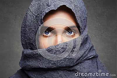 Fashionable arabian style girl Stock Photo