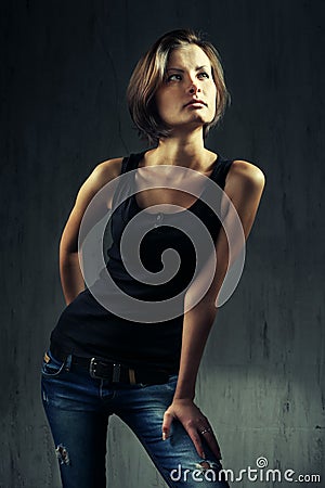 Beautiful woman portrait Stock Photo