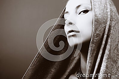 Beautiful woman portrait Stock Photo