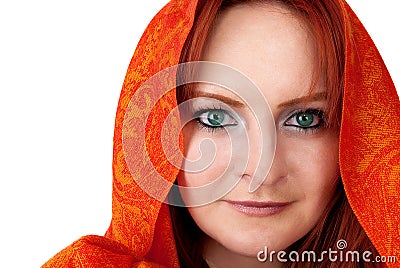 https://thumbs.dreamstime.com/x/beautiful-woman-red-hair-orange-scarf-26858218.jpg