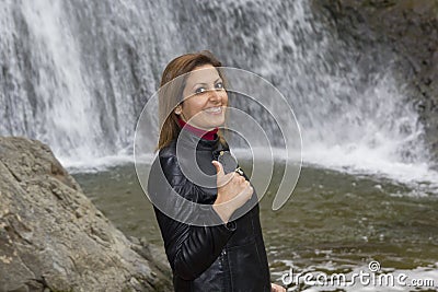 Beautiful Woman Portrait in Dikili,Turkey Stock Photo