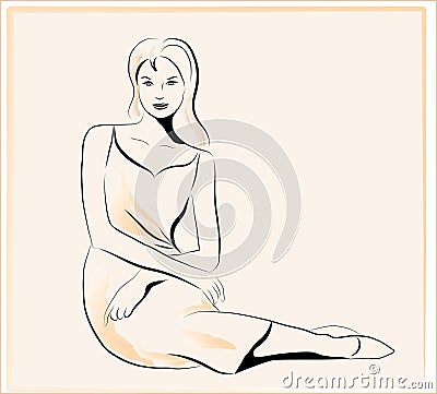 Beautiful women Vector Illustration